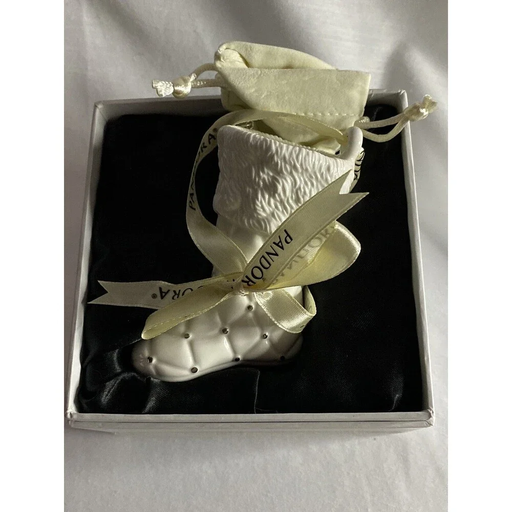 Pandora Ornament Xmas Unforgettable Moments porcelain Christmas stocking  2012